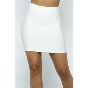 White Bandage Mini Skirt XS S Small